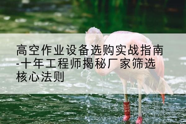 德令哈剪叉式升降机厂家-高空作业设备选购实战指南-十年工程师揭秘厂家筛选核心法则